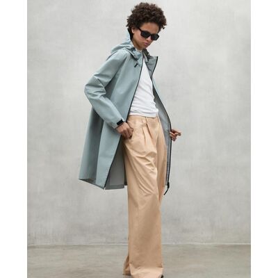 Ecoalf Parka de mujer con capucha y cierre de cremallera. (36) Verde azulado mujer Ecoalf Parka de mujer con capucha y cierre de cremallera. (36) Verde azulado mujer