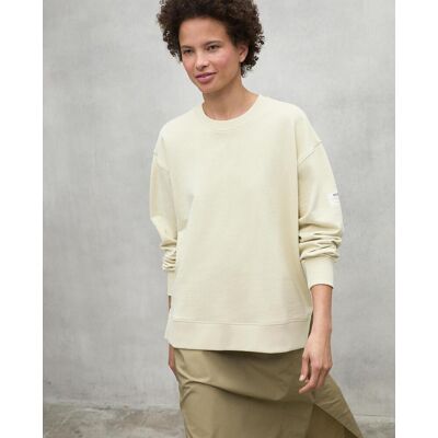 Ecoalf Sudadera de mujer con estampado puff trasero. (M) Crema mujer Ecoalf Sudadera de mujer con estampado puff trasero. (M) Crema mujer