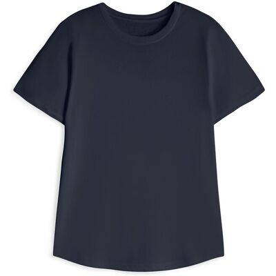 Ecoalf Camiseta de mujer de algodón de manga corta. (S) Azul marino mujer Ecoalf Camiseta de mujer de algodón de manga corta. (S) Azul marino mujer