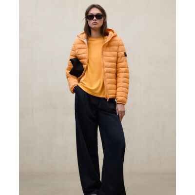 Ecoalf Plumífero de mujer regular fit con capucha. (34) Naranja fuerte mujer Ecoalf Plumífero de mujer regular fit con capucha. (34) Naranja fuerte mujer