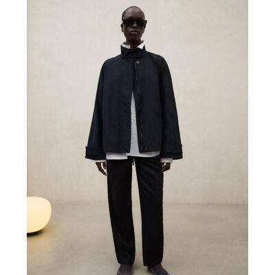 Ecoalf Cazadora de mujer fit oversize con puños ajustables. (38) Azul marino mujer Ecoalf Cazadora de mujer fit oversize con puños ajustables. (38) Azul marino mujer