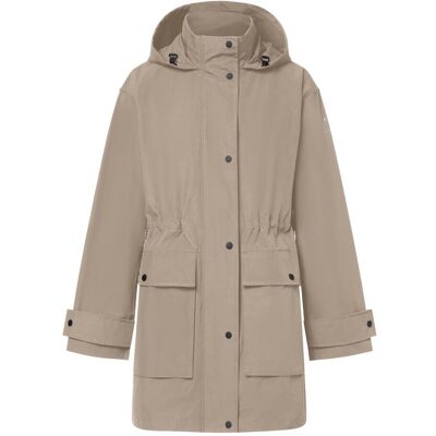 Ecoalf Parka de mujer midi con capucha desmontable. (36) Beige mujer Ecoalf Parka de mujer midi con capucha desmontable. (36) Beige mujer