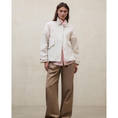 Ecoalf Cazadora de mujer con puños y bajo ajustable. (36) Blanco mujer Ecoalf Cazadora de mujer con puños y bajo ajustable. (36) Blanco mujer
