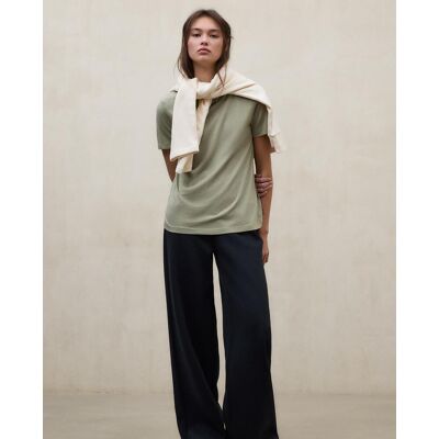 Ecoalf Camiseta de mujer de manga corta regular fit. (XS) Verde claro mujer Ecoalf Camiseta de mujer de manga corta regular fit. (XS) Verde claro mujer