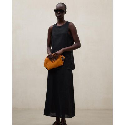 Ecoalf Blusa de mujer sin mangas de lino. (L) Negro mujer Ecoalf Blusa de mujer sin mangas de lino. (L) Negro mujer