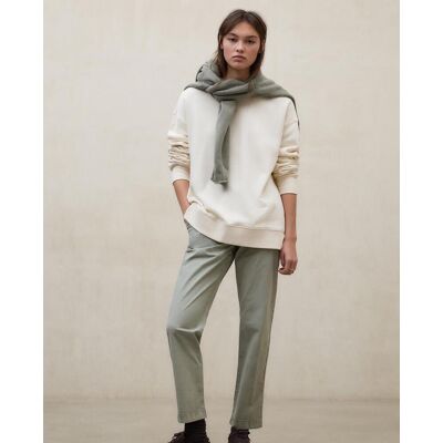 Ecoalf Sudadera de mujer de algodón con estampado puff en espalda. (XL) Beige mujer Ecoalf Sudadera de mujer de algodón con estampado puff en espalda. (XL) Beige mujer