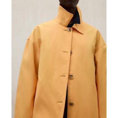 Ecoalf Gabardina de mujer con fit relajado y hombros caídos. (38) Naranja mujer Ecoalf Gabardina de mujer con fit relajado y hombros caídos. (38) Naranja mujer