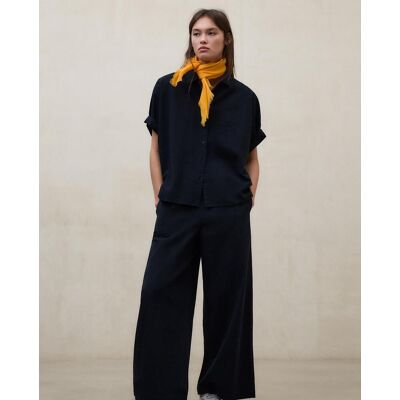 Ecoalf Camisa de mujer de algodón fit oversize. (S) Azul marino mujer Ecoalf Camisa de mujer de algodón fit oversize. (S) Azul marino mujer