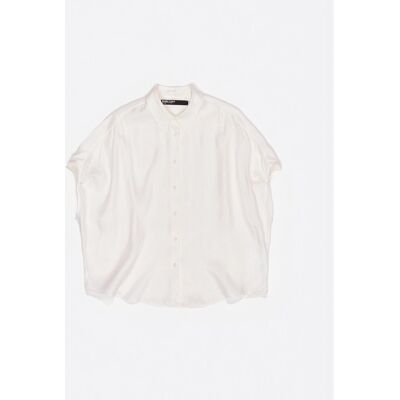 Bimba y Lola Camisa de mujer corte capa fluida. (36) Marfil mujer Bimba y Lola Camisa de mujer corte capa fluida. (36) Marfil mujer