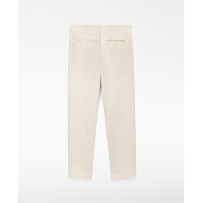 Adolfo Dominguez Pantalón recto de mujer tobillero de corte entallado. (42) Natural mujer Adolfo Dominguez Pantalón recto de mujer tobillero de corte entallado. (42) Natural mujer