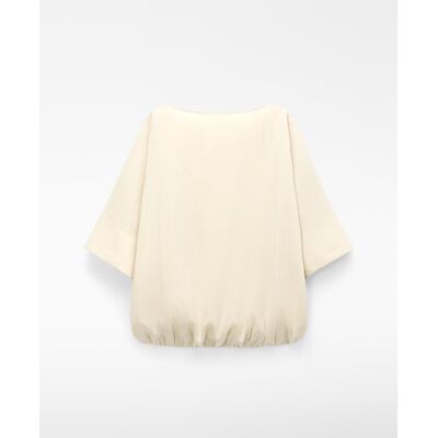 Adolfo Dominguez Blusa de mujer globo amplia. (38) Natural mujer Adolfo Dominguez Blusa de mujer globo amplia. (38) Natural mujer