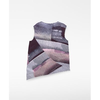 Adolfo Dominguez Top de mujer asimétrico en crinkle estampado. (34) Multicolor mujer Adolfo Dominguez Top de mujer asimétrico en crinkle estampado. (34) Multicolor mujer