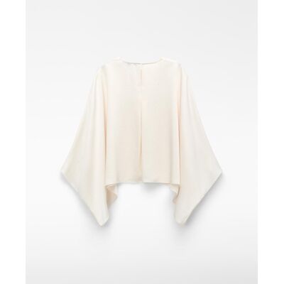 Adolfo Dominguez Top de mujer fluido satinado. (42) Beige mujer Adolfo Dominguez Top de mujer fluido satinado. (42) Beige mujer
