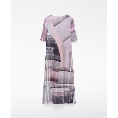 Adolfo Dominguez Vestido midi estampado en tejido crinkle. (36) Multicolor mujer Adolfo Dominguez Vestido midi estampado en tejido crinkle. (36) Multicolor mujer