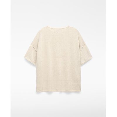 Adolfo Dominguez Jersey de mujer de manga corta en punto. (XS) Arena mujer Adolfo Dominguez Jersey de mujer de manga corta en punto. (XS) Arena mujer