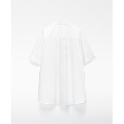 Adolfo Dominguez Camisa de mujer oversize bordada en algodón orgánico. (M) Blanco mujer Adolfo Dominguez Camisa de mujer oversize bordada en algodón orgánico. (M) Blanco mujer