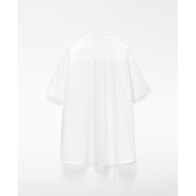 Adolfo Dominguez Camisa de mujer oversize bordada en algodón orgánico. (S) Blanco mujer Adolfo Dominguez Camisa de mujer oversize bordada en algodón orgánico. (S) Blanco mujer