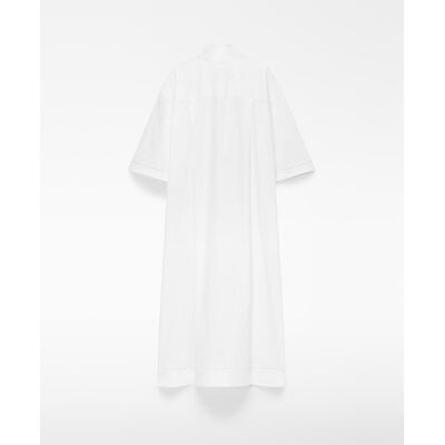 Adolfo Dominguez Vestido midi camisero con entredós. (38) Blanco mujer Adolfo Dominguez Vestido midi camisero con entredós. (38) Blanco mujer