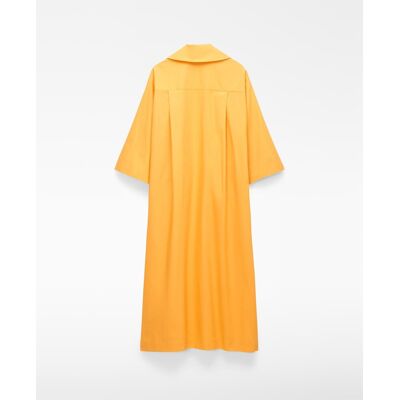 Adolfo Dominguez Vestido midi camisero con solapa cuadrada. (34) Amarillo mujer Adolfo Dominguez Vestido midi camisero con solapa cuadrada. (34) Amarillo mujer