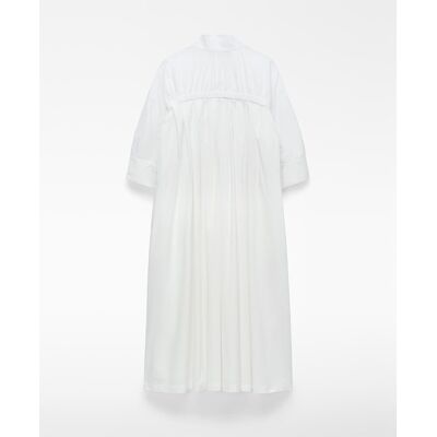 Adolfo Dominguez Vestido midi camisero con cuello tira. (40) Blanco mujer Adolfo Dominguez Vestido midi camisero con cuello tira. (40) Blanco mujer
