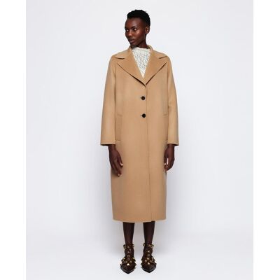 Mirto Abrigo de mujer de lana y cashmere en camel. (44) Camel mujer Mirto Abrigo de mujer de lana y cashmere en camel. (44) Camel mujer