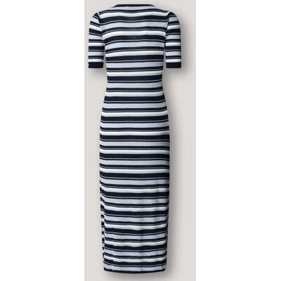 Pepe Jeans Vestido largo de mujer canalé de rayas. (38) Azul mujer Pepe Jeans Vestido largo de mujer canalé de rayas. (38) Azul mujer