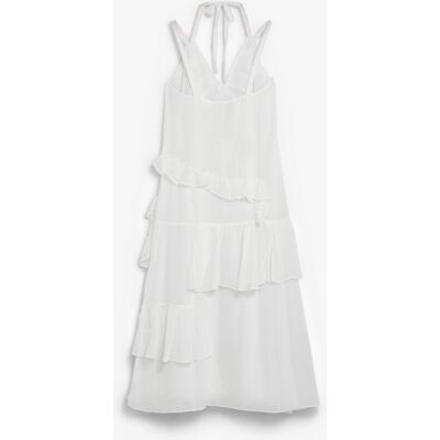 Scalpers Vestido largo con aplicaciones de encaje bordado y calados. (40) Marfil mujer Scalpers Vestido largo con aplicaciones de encaje bordado y calados. (40) Marfil mujer