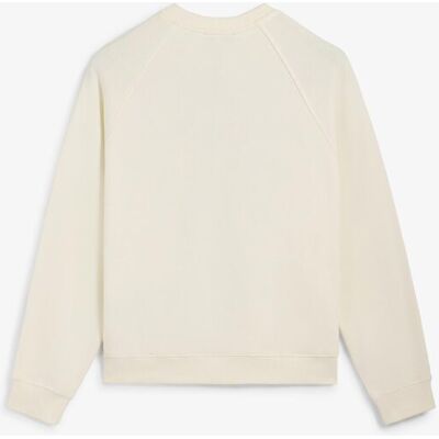 Scalpers Sudadera de mujer con cuello redondo y prit frontal efecto desgastado. (XS) Crudo mujer Scalpers Sudadera de mujer con cuello redondo y prit frontal efecto desgastado. (XS) Crudo mujer