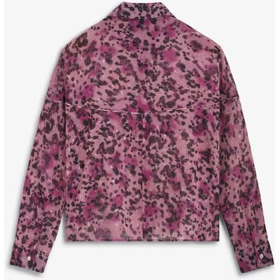 Scalpers Camisa de mujer animal print en tejido fluido. (38) Malva mujer Scalpers Camisa de mujer animal print en tejido fluido. (38) Malva mujer