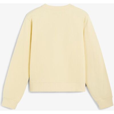 Scalpers Sudadera de mujer de algodón con cuello redondo. (XL) Limón mujer Scalpers Sudadera de mujer de algodón con cuello redondo. (XL) Limón mujer