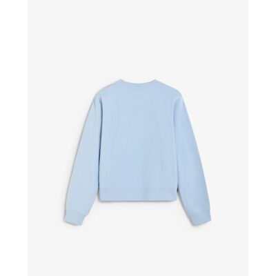 Scalpers Sudadera de mujer de algodón con cuello redondo. (XL) Azul claro mujer Scalpers Sudadera de mujer de algodón con cuello redondo. (XL) Azul claro mujer
