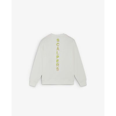 Scalpers Sudadera de mujer con logo trasero bordado. (XL) Marfil mujer Scalpers Sudadera de mujer con logo trasero bordado. (XL) Marfil mujer