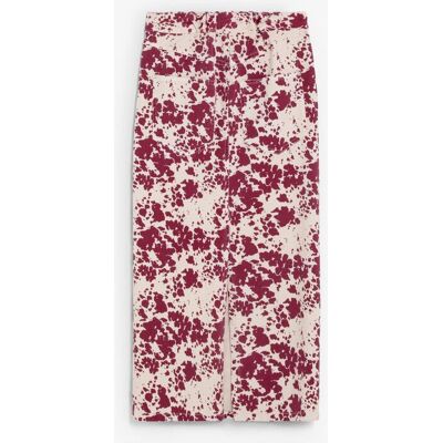 Scalpers Falda midi vaquera con estampado animal print. (34) Multicolor mujer Scalpers Falda midi vaquera con estampado animal print. (34) Multicolor mujer