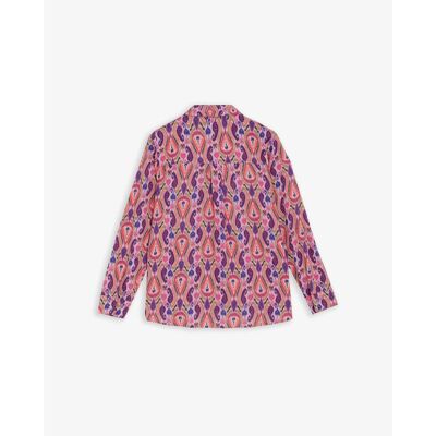 Scalpers Camisa de mujer estampada en tejido fluido. (L) Rosa mujer Scalpers Camisa de mujer estampada en tejido fluido. (L) Rosa mujer