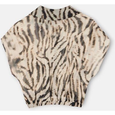 Silbon Blusa de mujer estampado animal print negro. (44) Negro mujer Silbon Blusa de mujer estampado animal print negro. (44) Negro mujer