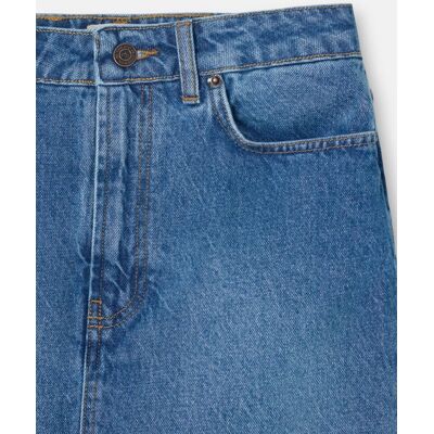 Silbon Falda midi recta abertura lateral denim. (34) Azul denim mujer Silbon Falda midi recta abertura lateral denim. (34) Azul denim mujer