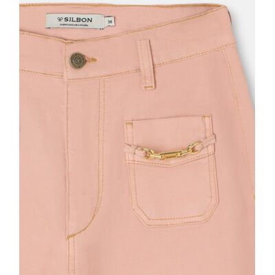 Silbon Vaquero recto de mujer denim hebillas. (36) Coral mujer Silbon Vaquero recto de mujer denim hebillas. (36) Coral mujer