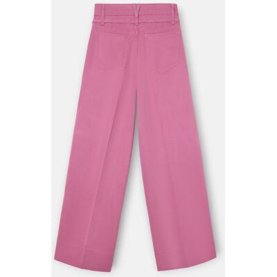 Silbon Pantalón de mujer denim cordón frambuesa. (36) Rosa mujer Silbon Pantalón de mujer denim cordón frambuesa. (36) Rosa mujer