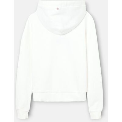 Silbon Sudadera de mujer capucha ikat cruda. Crudo mujer Silbon Sudadera de mujer capucha ikat cruda. Crudo mujer