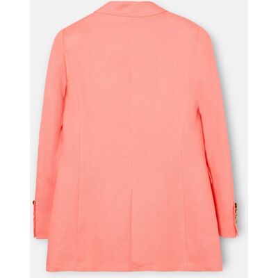 Silbon Blazer clásica de mujer cruzada coral. (38) Coral mujer Silbon Blazer clásica de mujer cruzada coral. (38) Coral mujer