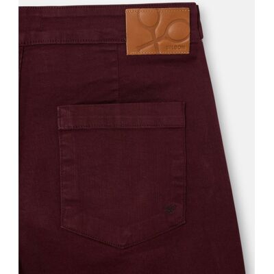 Silbon Pantalón de mujer marinero burdeos. (40) Burdeos mujer Silbon Pantalón de mujer marinero burdeos. (40) Burdeos mujer