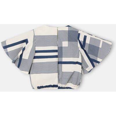 Silbon Blusa de mujer unique estampado azul. (XXL) Azul mujer Silbon Blusa de mujer unique estampado azul. (XXL) Azul mujer