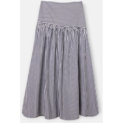 Silbon Falda midi unique rayas. (44) Azul marino mujer Silbon Falda midi unique rayas. (44) Azul marino mujer