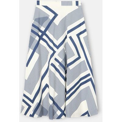 Silbon Falda midi unique estampado azul. (44) Azul mujer Silbon Falda midi unique estampado azul. (44) Azul mujer