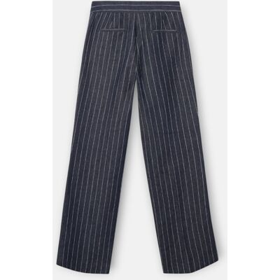 Silbon Pantalón de mujer unique raya diplomática gris. (34) Gris mujer Silbon Pantalón de mujer unique raya diplomática gris. (34) Gris mujer