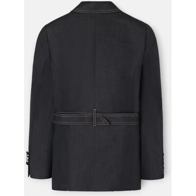 Silbon Chaqueta sahariana de mujer bolsillos detalles. (34) Negro mujer Silbon Chaqueta sahariana de mujer bolsillos detalles. (34) Negro mujer