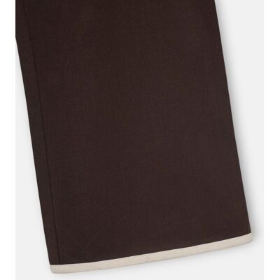 Silbon Pantalon recto lino. (40) Marrón mujer Silbon Pantalon recto lino. (40) Marrón mujer