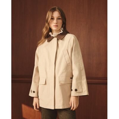 Lloyd's Parka de mujer con cuello pana. (40) 850 Piedra mujer Lloyd's Parka de mujer con cuello pana. (40) 850 Piedra mujer