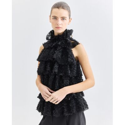 Karl Lagerfeld Top maya volantes Karl Studio. (34) Negro mujer Karl Lagerfeld Top maya volantes Karl Studio. (34) Negro mujer