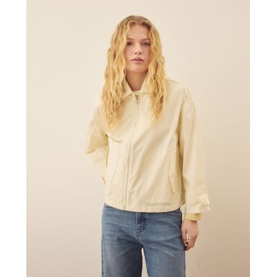 Southern Cotton Parka oversize de mujer con cierre de cremallera. (38) 120 Crudo mujer Southern Cotton Parka oversize de mujer con cierre de cremallera. (38) 120 Crudo mujer